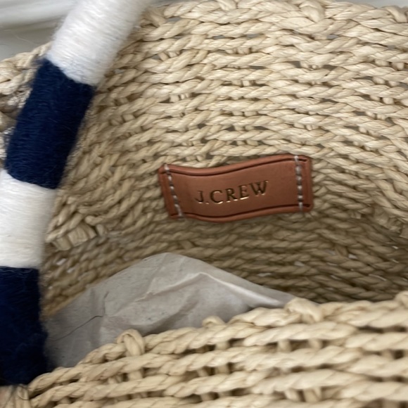J Crew round raffia bag - Picture 2 of 2